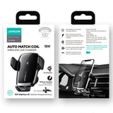 Стойка за Кола с Безжично Зареждане, Joyroom CD Holder 15w, Черен (9)