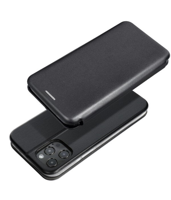 Кожен Калъф за Xiaomi Redmi Note 10 5G, Forcell Elegance Book Case, Черен (4)