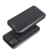 Кожен Калъф за Xiaomi Redmi Note 10 5G, Forcell Elegance Book Case, Черен (4)