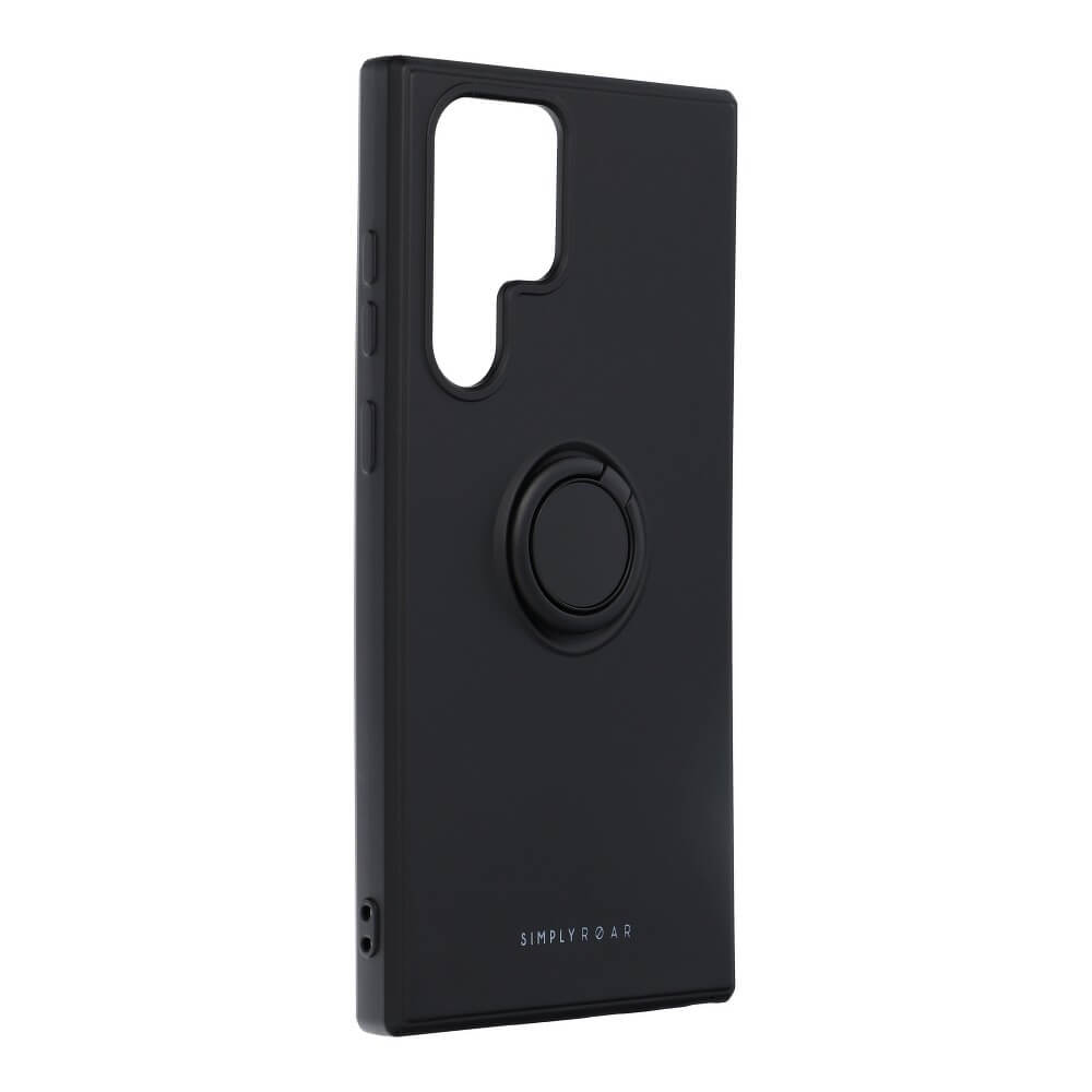 Силиконов Калъф с Поставка за Samsung S22 Ultra, Roar Amber Case, Черен