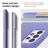 Противоударен Калъф за Samsung A52, Spigen Thin Fit Case, Лилав (3)