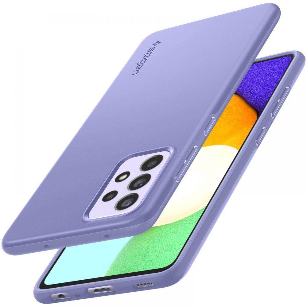 Противоударен Калъф за Samsung A52, Spigen Thin Fit Case, Лилав (2)