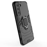 Калъф с Пръстен-Стойка за Samsung S21 FE, Kickstand Armor Case, Черен (4)
