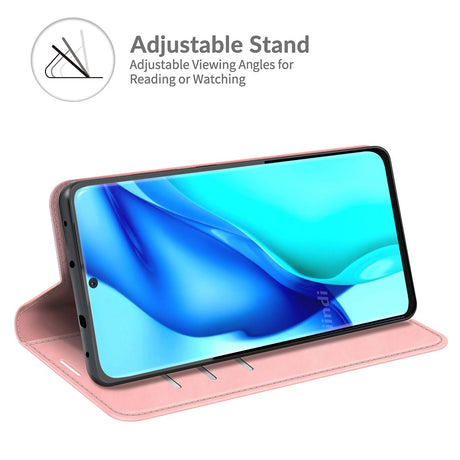 Кожен Калъф за Huawei P50 Pro, Horse Book Case, Розов (2)