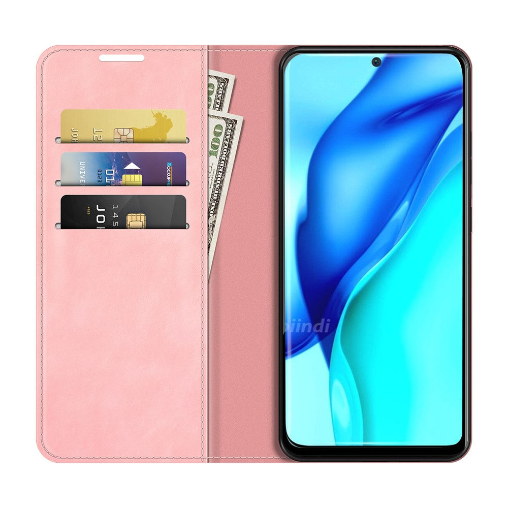 Кожен Калъф за Huawei P50 Pro, Horse Book Case, Розов (3)