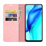 Кожен Калъф за Huawei P50 Pro, Horse Book Case, Розов (3)