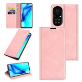 Кожен Калъф за Huawei P50 Pro, Horse Book Case, Розов (7)
