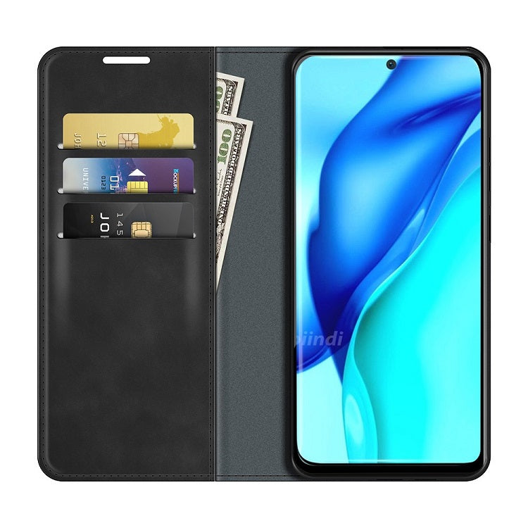 Кожен Калъф за Huawei P50 Pro, Horse Book Case, Черен (3)