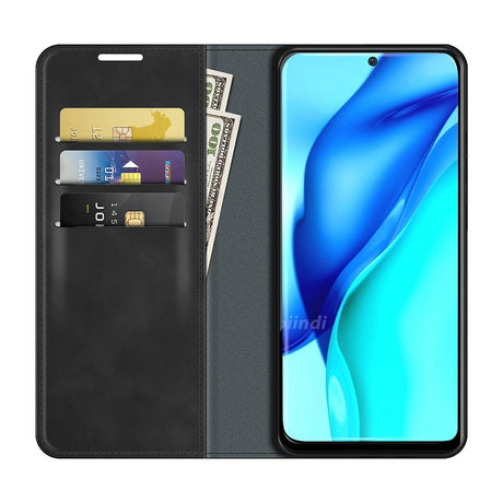 Кожен Калъф за Huawei P50 Pro, Horse Book Case, Черен (3)