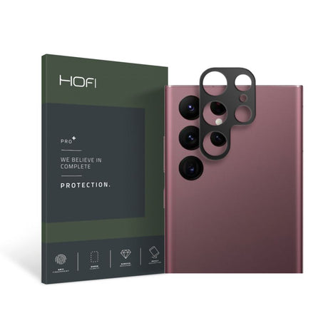 Протектор за Камерата на Samsung S22 Ultra, Hofi Cam Alu Glass, Черен
