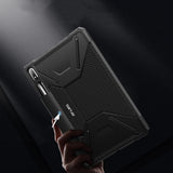 Противоударен Калъф за Samsung Tab S8 Plus/ S7 Plus/ S7 FE, Infiland Stand Case, Черен (2)