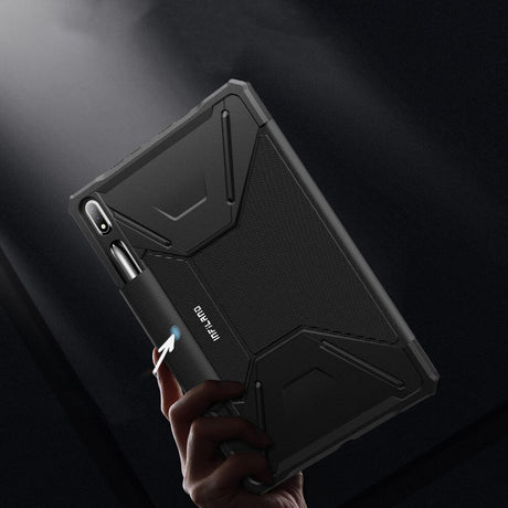 Противоударен Калъф за Samsung Tab S8 Plus/ S7 Plus/ S7 FE, Infiland Stand Case, Черен (2)