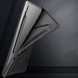 Противоударен Калъф за Samsung Tab S8 Plus/ S7 Plus/ S7 FE, Infiland Stand Case, Черен (3)