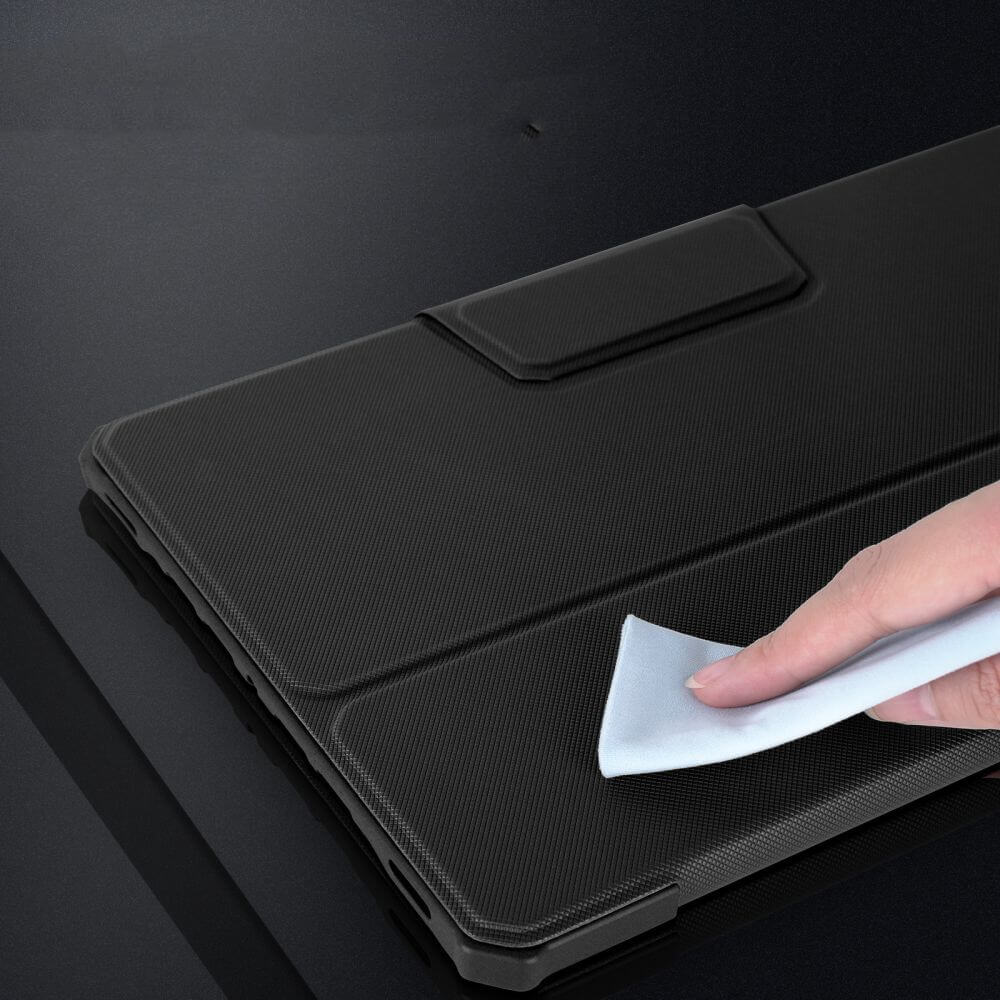 Противоударен Калъф за Samsung Tab S8 Plus/ S7 Plus/ S7 FE, Infiland Stand Case, Черен (6)