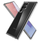 Противоударен Хибриден Калъф за Samsung S22 Ultra, Spigen Ultra Hybrid Case, Прозрачен (6)