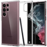 Противоударен Хибриден Калъф за Samsung S22 Ultra, Spigen Ultra Hybrid Case, Прозрачен