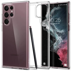 Противоударен Хибриден Калъф за Samsung S22 Ultra, Spigen Ultra Hybrid Case, Прозрачен