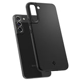 Противоударен Калъф за Samsung S22 Plus, Spigen Thin Fit Case, Черен (6)