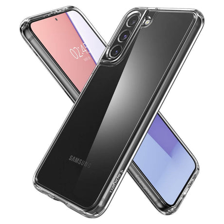 Противоударен Хибриден Калъф за Samsung S22, Spigen Ultra Hybrid Case, Прозрачен (6)