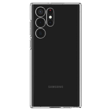 Противоударен Силиконов Калъф за Samsung S22 Ultra, Spigen Liquid Crystal Case, Прозрачен (2)