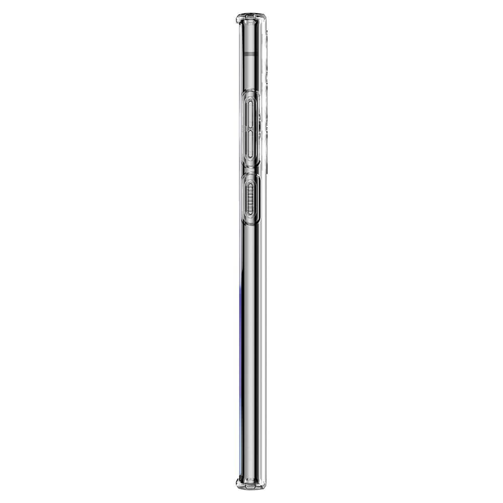 Противоударен Силиконов Калъф за Samsung S22 Ultra, Spigen Liquid Crystal Case, Прозрачен (4)