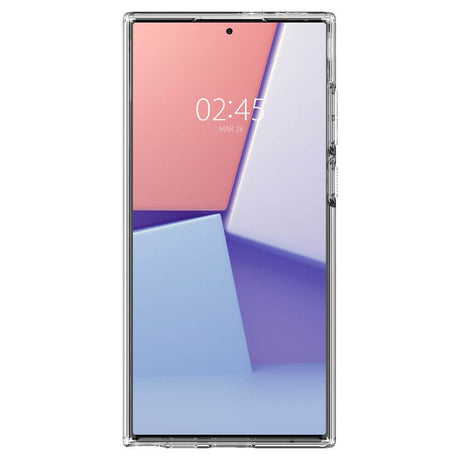Противоударен Силиконов Калъф за Samsung S22 Ultra, Spigen Liquid Crystal Case, Прозрачен (3)