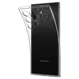 Противоударен Силиконов Калъф за Samsung S22 Ultra, Spigen Liquid Crystal Case, Прозрачен (5)