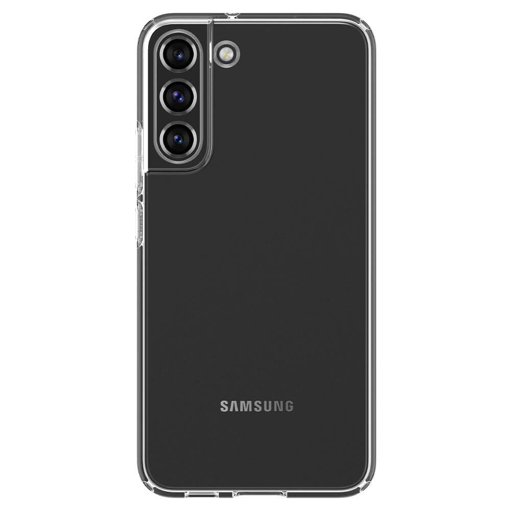Противоударен Силиконов Калъф за Samsung S22 Plus, Spigen Liquid Crystal Case, Прозрачен (2)