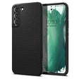 Противоударен Силиконов Калъф за Samsung S22 Plus, Spigen Liquid Air Case, Черен