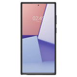 Противоударен Силиконов Калъф за Samsung S22 Ultra, Spigen Liquid Air Case, Черен (6)