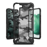 Противоударен Хибриден Калъф за Samsung S22 Plus, Ringke Fusion X Camouflage Case, Черен (2)