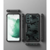 Противоударен Хибриден Калъф за Samsung S22 Plus, Ringke Fusion X Camouflage Case, Черен (3)