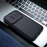 Калъф с Плъзгач за Камера за Samsung S22 Plus, Nillkin CamShield Case, Черен (5)