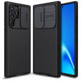 Калъф с Плъзгач за Камера за Samsung S22 Ultra, Nillkin CamShield Case, Черен