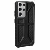Противоударен Калъф за Samsung S21 Ultra, UAG Monarch Carbon Fiber Case, Черен (2)