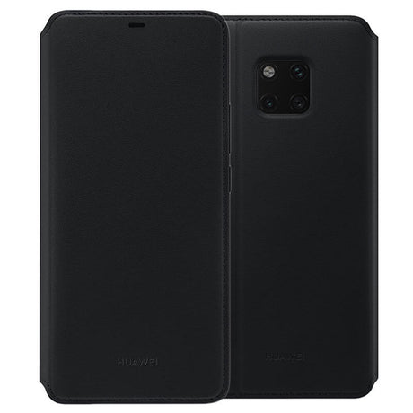 Оригинален Кожен Калъф за Huawei Mate 20 Pro Wallet Book Case, Черен (4)