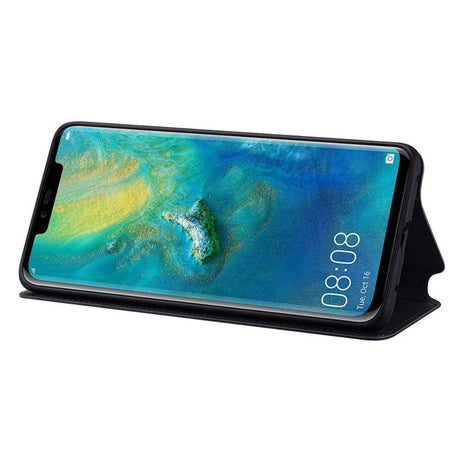 Оригинален Кожен Калъф за Huawei Mate 20 Pro Wallet Book Case, Черен (2)