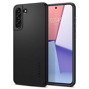Противоударен Калъф за Samsung S21 FE, Spigen Thin Fit Case, Черен