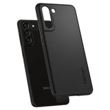 Противоударен Калъф за Samsung S21 FE, Spigen Thin Fit Case, Черен (7)