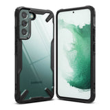 Противоударен Хибриден Калъф за Samsung S22, Ringke Fusion X Case, Черен