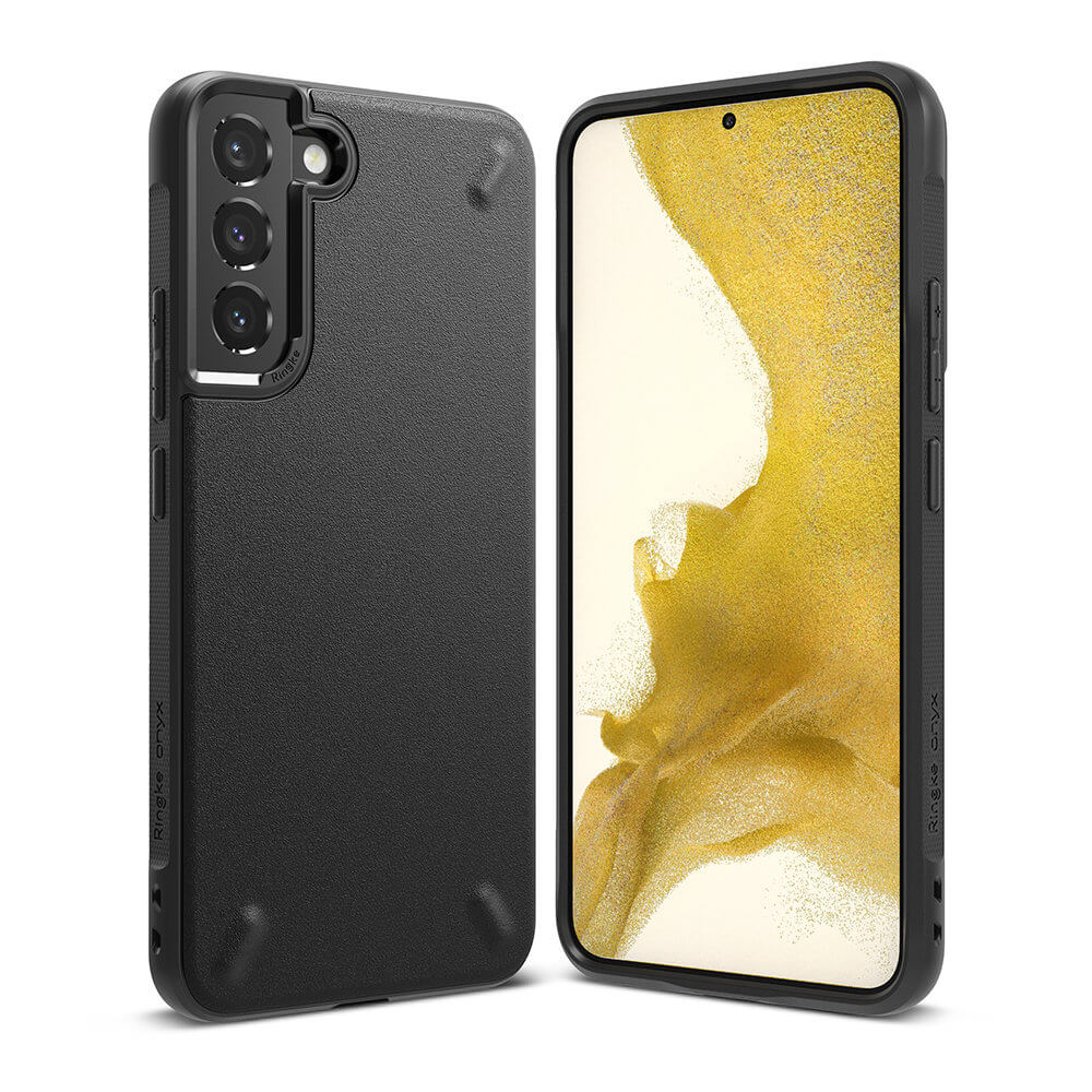 Противоударен Силиконов Калъф за Samsung S22 Plus, Ringke Onyx Case, Черен