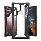 Противоударен Хибриден Калъф за Samsung S22 Ultra, Ringke Fusion X Case, Черен (2)