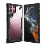 Противоударен Хибриден Калъф за Samsung S22 Ultra, Ringke Fusion X Case, Черен