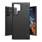 Противоударен Силиконов Калъф за Samsung S22 Ultra, Ringke Onyx Case, Черен (2)