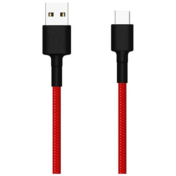 Оригинален USB-C Кабел за Xiaomi Braided с Бързо Зареждане 1m, Червен