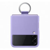 Оригинален Силиконов Калъф за Samsung Z Flip 3, Silicone Ring Cover Case EF-PF711TNVE, Лилав (2)
