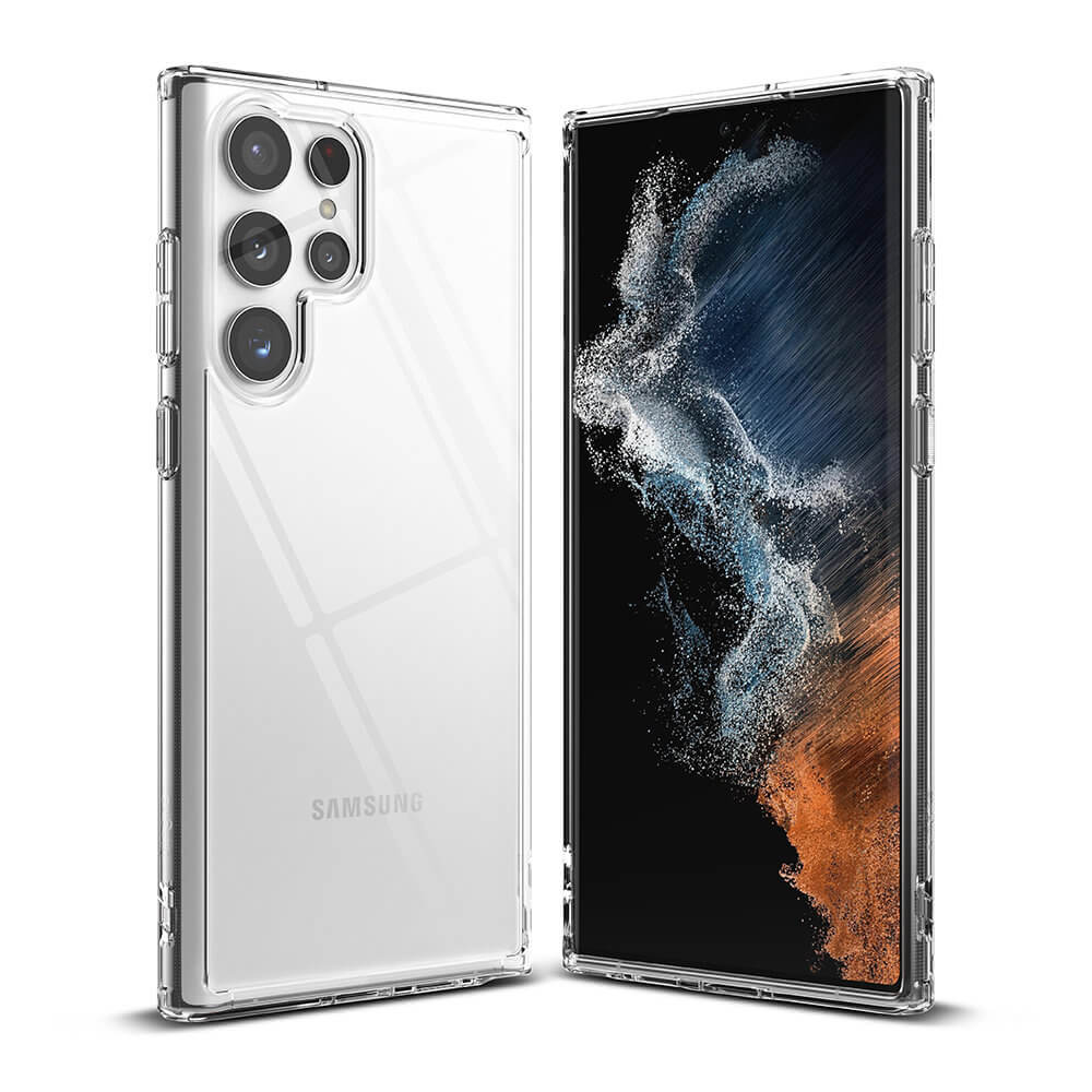 Противоударен Хибриден Калъф за Samsung S22 Ultra, Ringke Fusion Case, Прозрачен