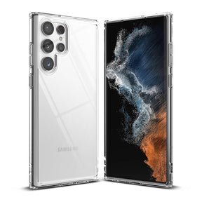 Противоударен Хибриден Калъф за Samsung S22 Ultra, Ringke Fusion Case, Прозрачен
