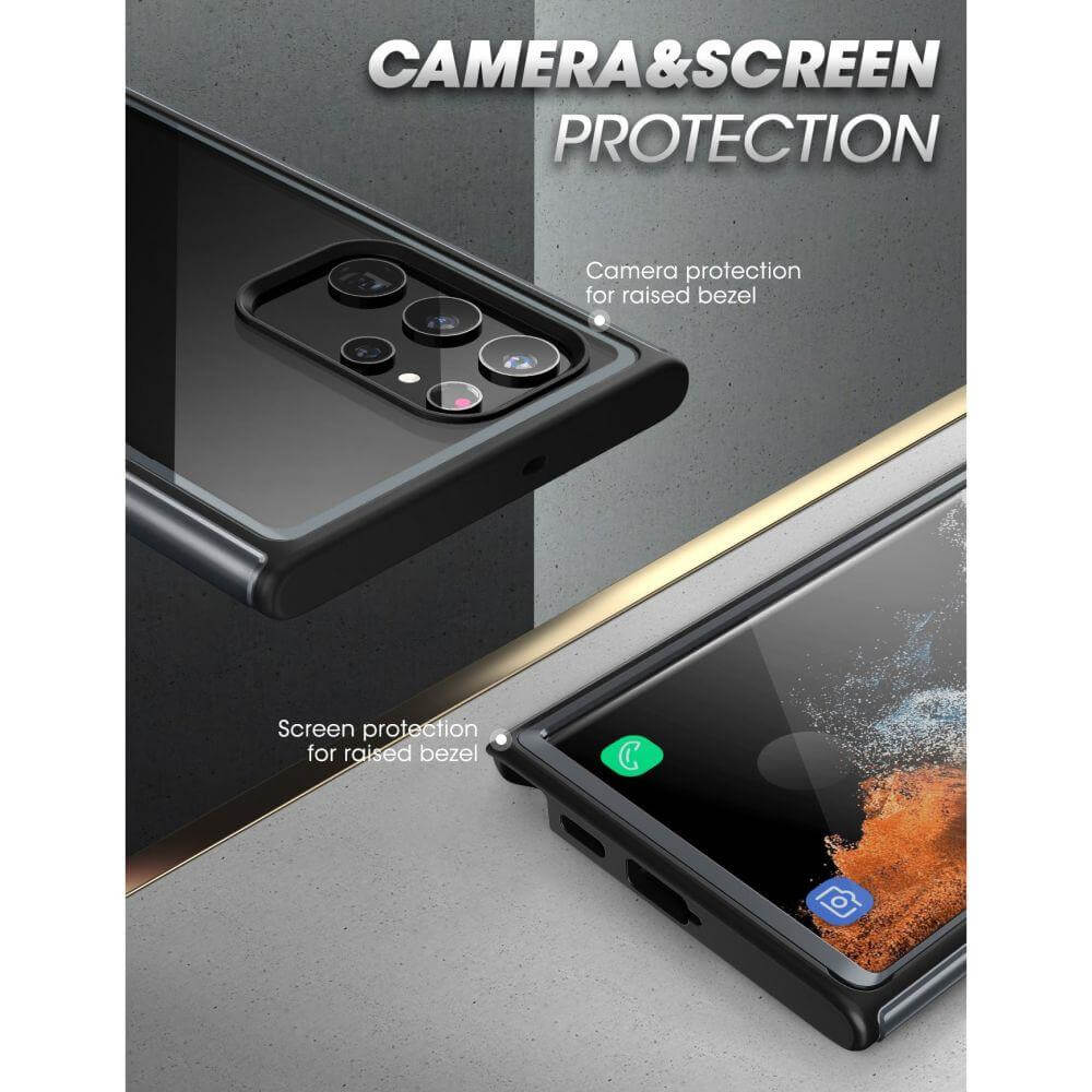 Противоударен Калъф за Samsung S22 Ultra, Supcase Ub Edge Pro, Черен (6)