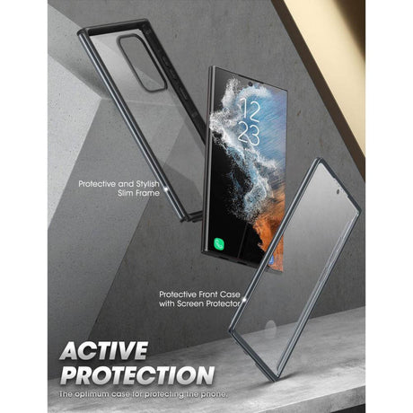 Противоударен Калъф за Samsung S22 Ultra, Supcase Ub Edge Pro, Черен (3)